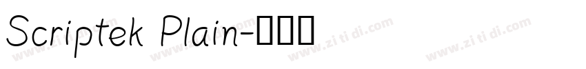 Scriptek Plain字体转换